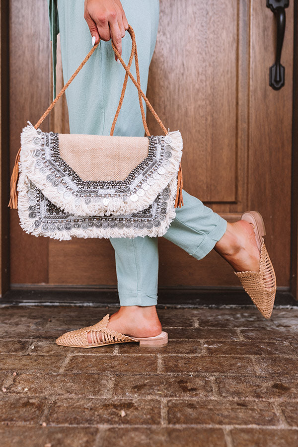 The Bellview Woven Flat In Brown Image - 2