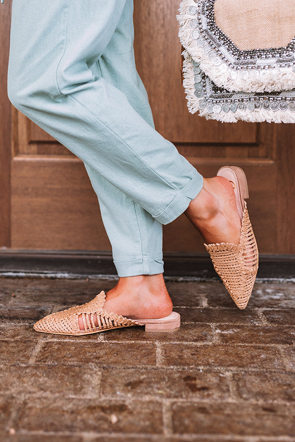 The Bellview Woven Flat In Brown Image - 4