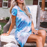 Dressed Like A Daydream Tie Dye Dress In Blue Image - 1