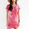 Best In Class Tie Dye Dress in Wine Image - 1