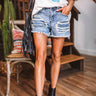 The Tilly Midrise Distressed Shorts Image - 1