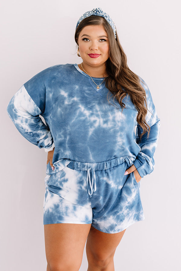 Cozy Spot Tie Dye Shift Top  Curves Image - 1