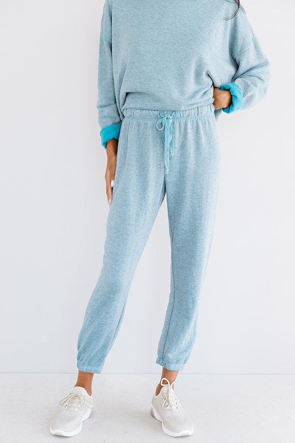 Cozy Called Joggers In Blue Image - 1