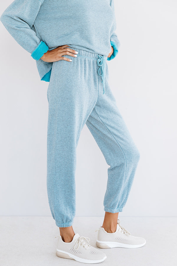 Cozy Called Joggers In Blue Image - 3