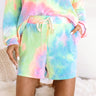 Morning Routine Tie Dye Shorts In Pink Image - 1