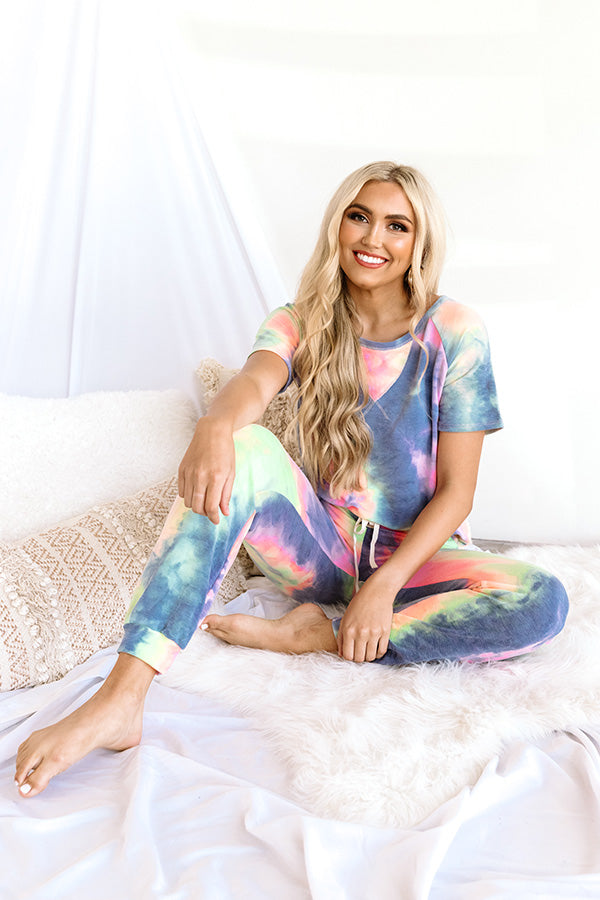 Creative Flow Tie Dye Tee In Navy Image - 2