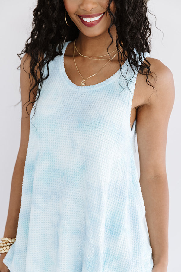 Island Hustle Knit Tank In Sky Blue Image - 4