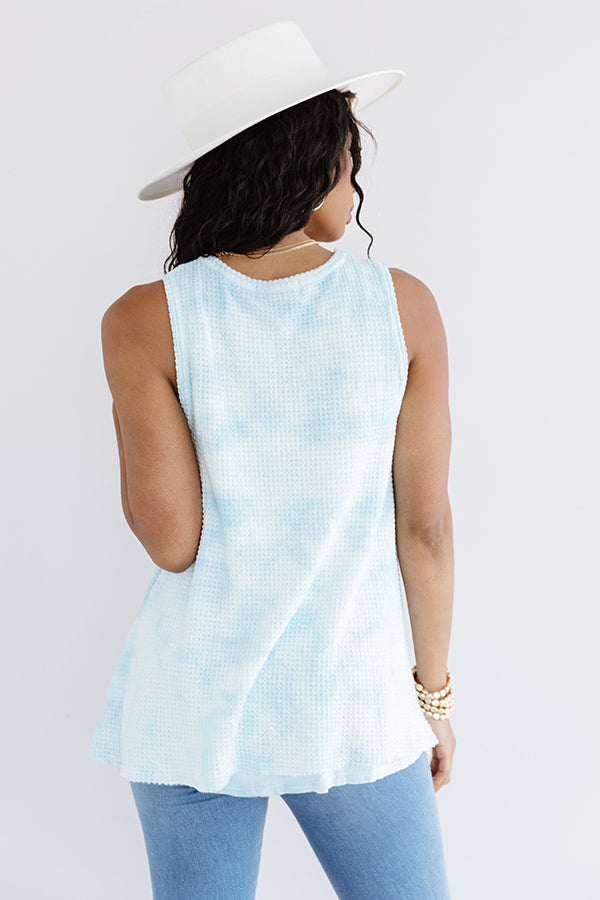 Island Hustle Knit Tank In Sky Blue Image - 5