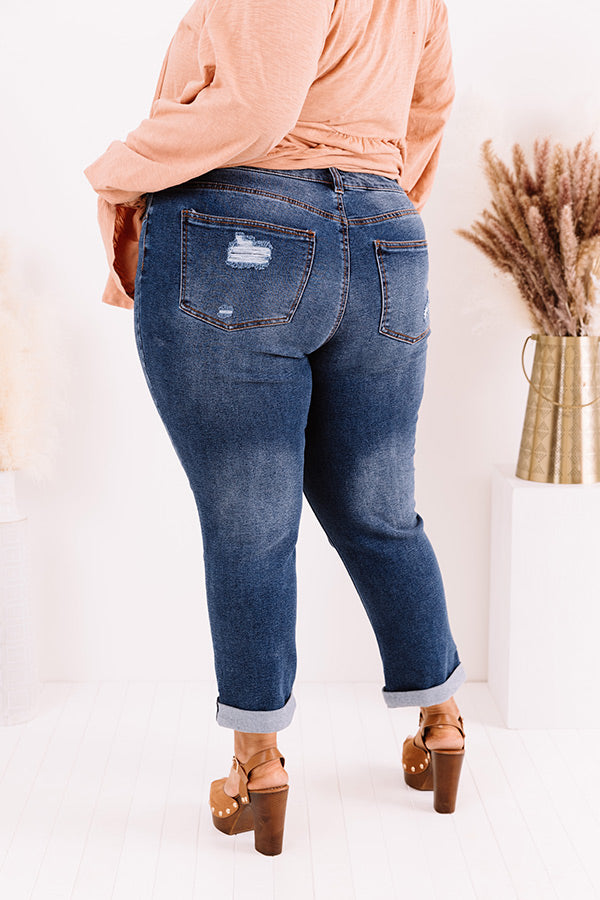 The Kali Midrise Girlfriend Jean   Curves Image - 4