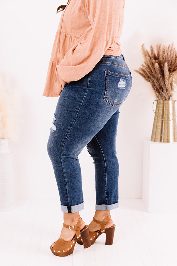 The Kali Midrise Girlfriend Jean   Curves Image - 3