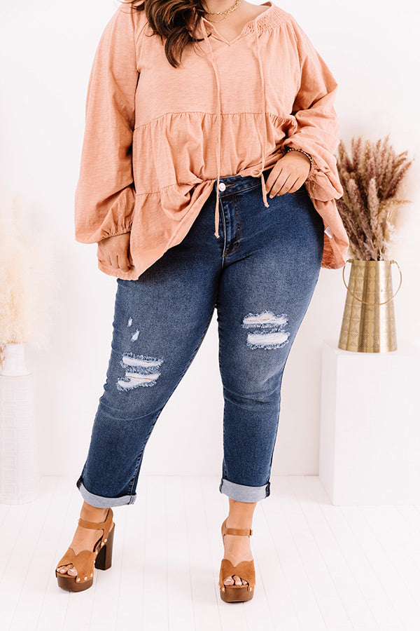 The Kali Midrise Girlfriend Jean   Curves Image - 1