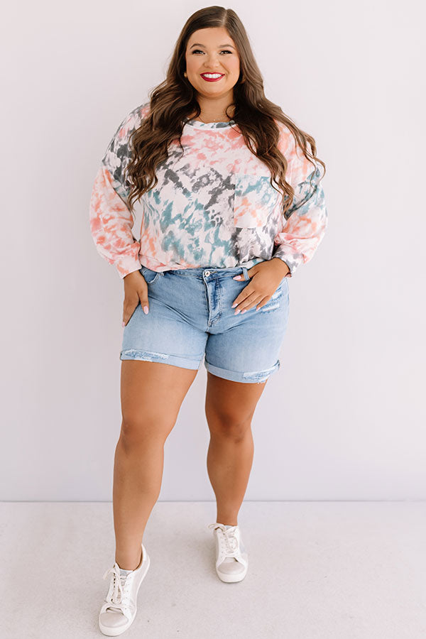 Written In The Stars Tie Dye Top  Curves Image - 1