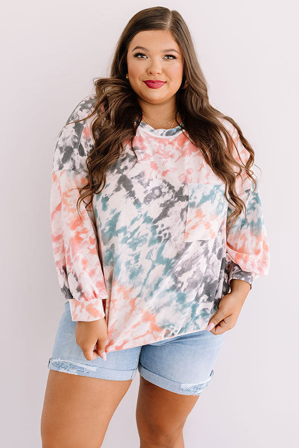 Written In The Stars Tie Dye Top  Curves Image - 2