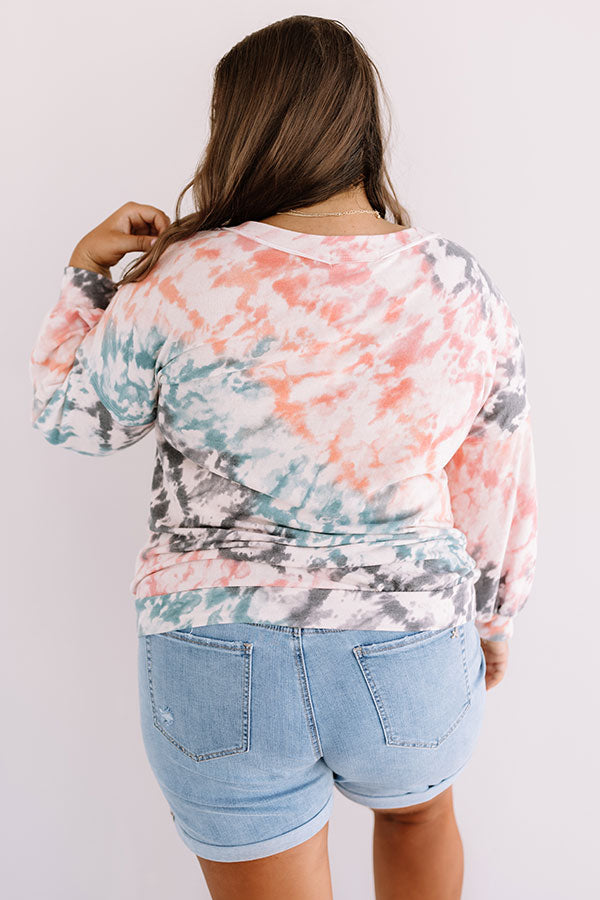 Written In The Stars Tie Dye Top  Curves Image - 3