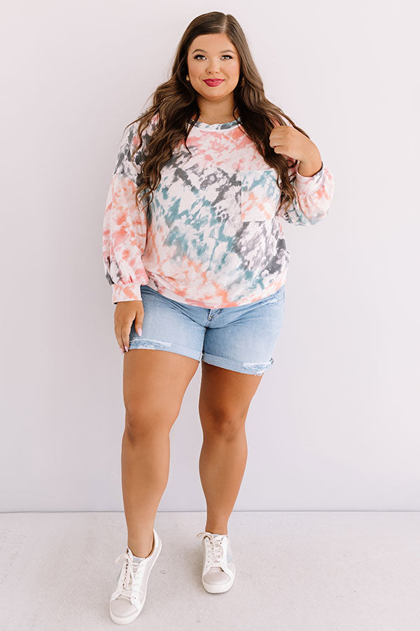 Written In The Stars Tie Dye Top  Curves Image - 4