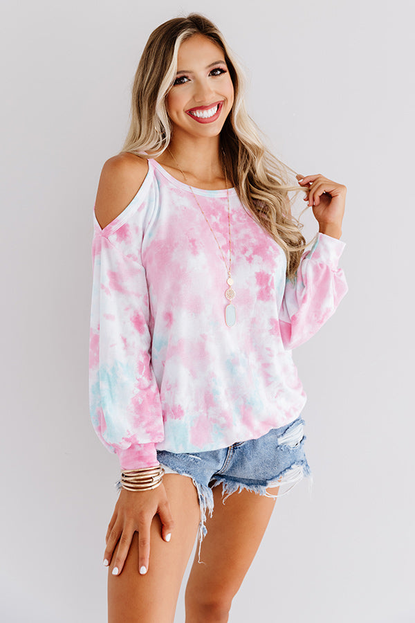 Turn Up The Love Tie Dye Shift Top