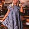 Secret Moments Babydoll Dress In Dark Wash Image - 1