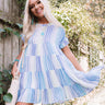 Recalling Happy Memories Babydoll Dress In Blue Image - 1
