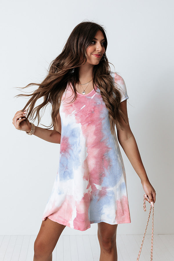 My, Oh My Tie Dye Dress In Blush • Impressions Online Boutique