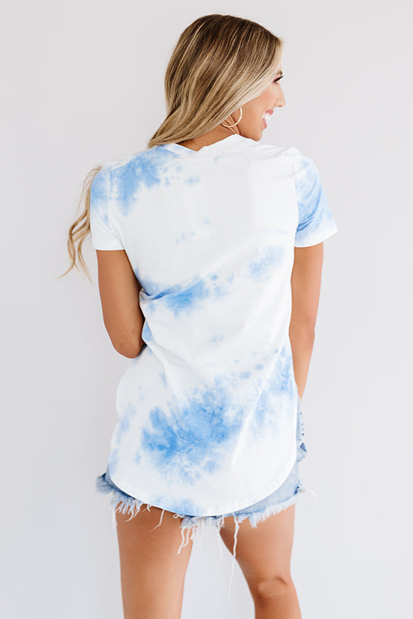 Simply Iconic Tie Dye Tee In Blue Image - 5