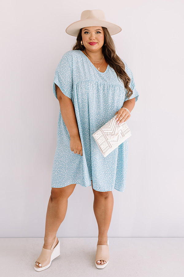Sweet Heartbeat Babydoll Dress In Sky Blue Curves Image - 2