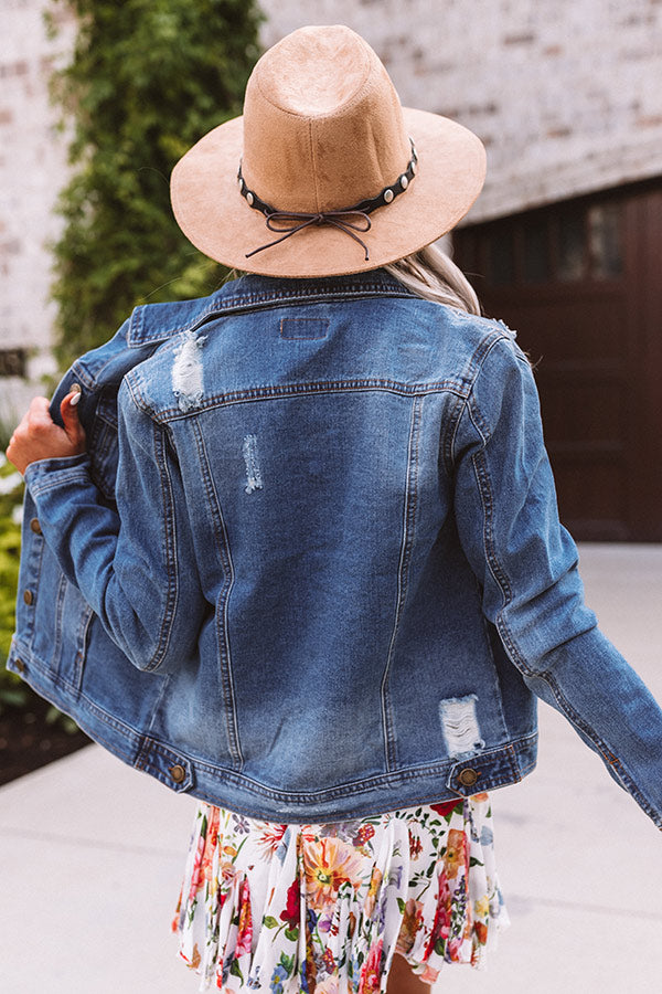 The Aibileen Distressed Denim Jacket • Impressions Online Boutique