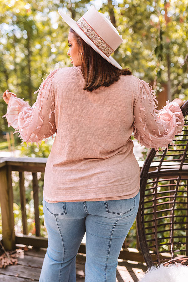 Searching For Love Shift Top In Blush Curves Image - 5