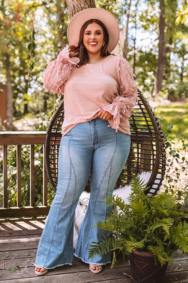 Searching For Love Shift Top In Blush Curves Image - 3