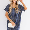 Sweet Heartbeat Babydoll Dress In Navy Image - 1