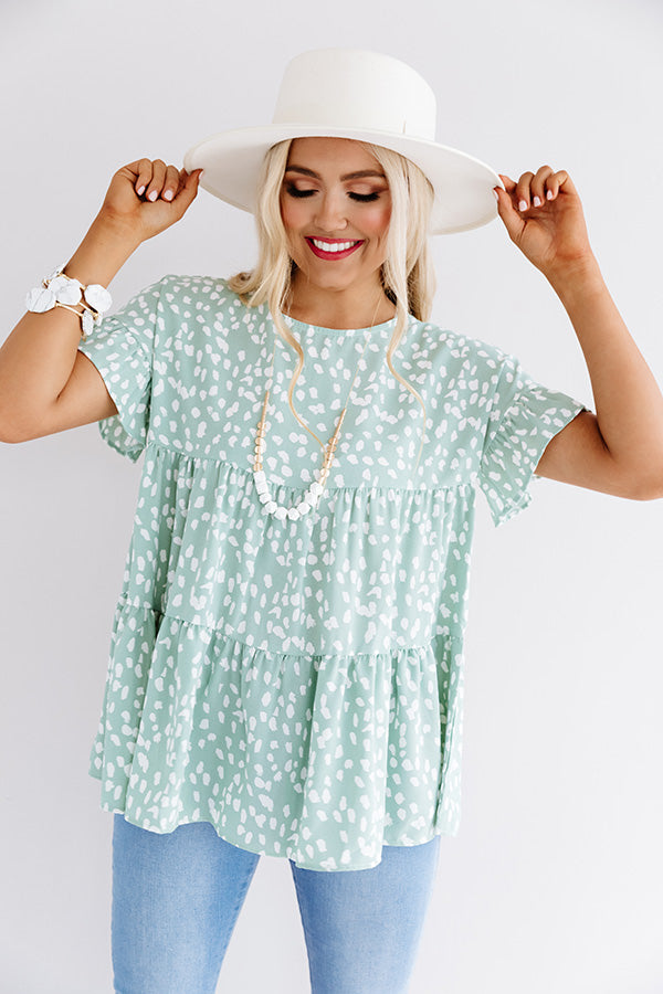 Train Into The City Babydoll Top Image - 3