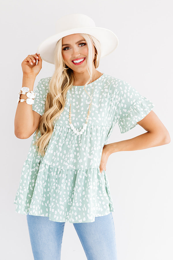 Train Into The City Babydoll Top Image - 1