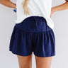 The Missy High Waist Shorts In Navy Image - 1
