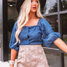 Shopping Spree Chambray Top Image - 1