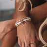 Bleecker Street Babe Bracelet Set In Cream Image - 1