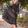 Pretty Tale Embellished Maxi In Black Image - 1