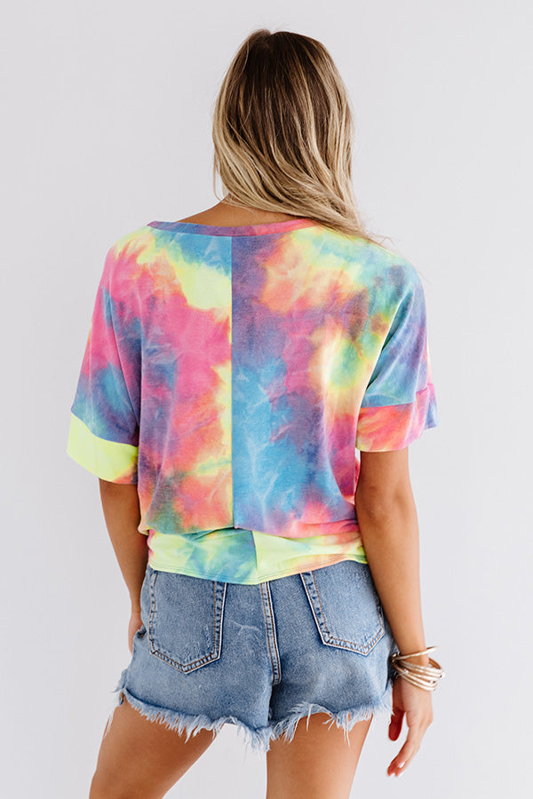 Bright Smile Tie Dye Shift Tee Image - 5