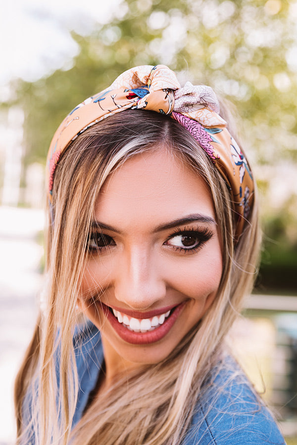 Giving Grace Floral Scarf In Honey Image - 4