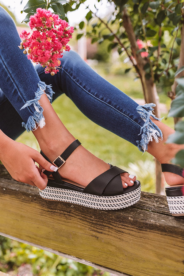 The Cressida Espadrille In Black Image - 2