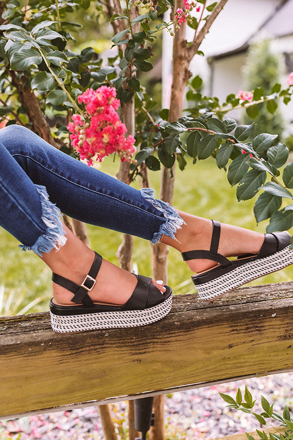 The Cressida Espadrille In Black Image - 3