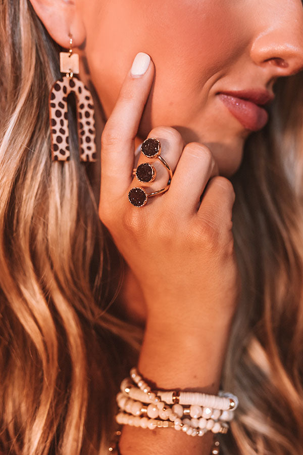 The Delta Druzy Ring in Royal Plum Image - 3