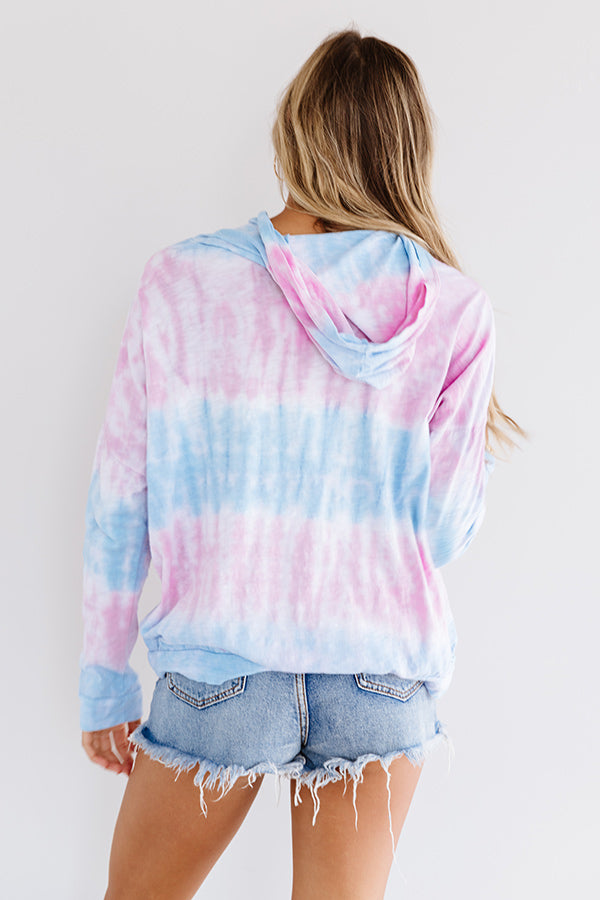 Only Smiles Tie Dye Hoodie Image - 5