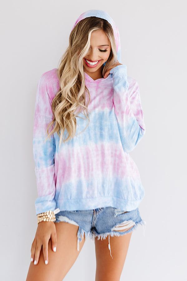 Only Smiles Tie Dye Hoodie Image - 3