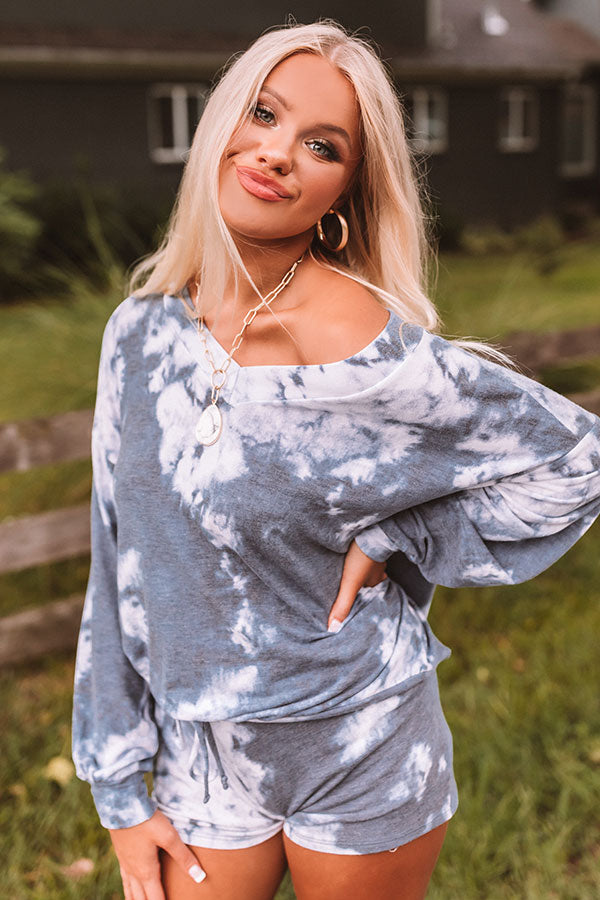 Cozy Morning Tie Dye Shift Top In Riverside Image - 4