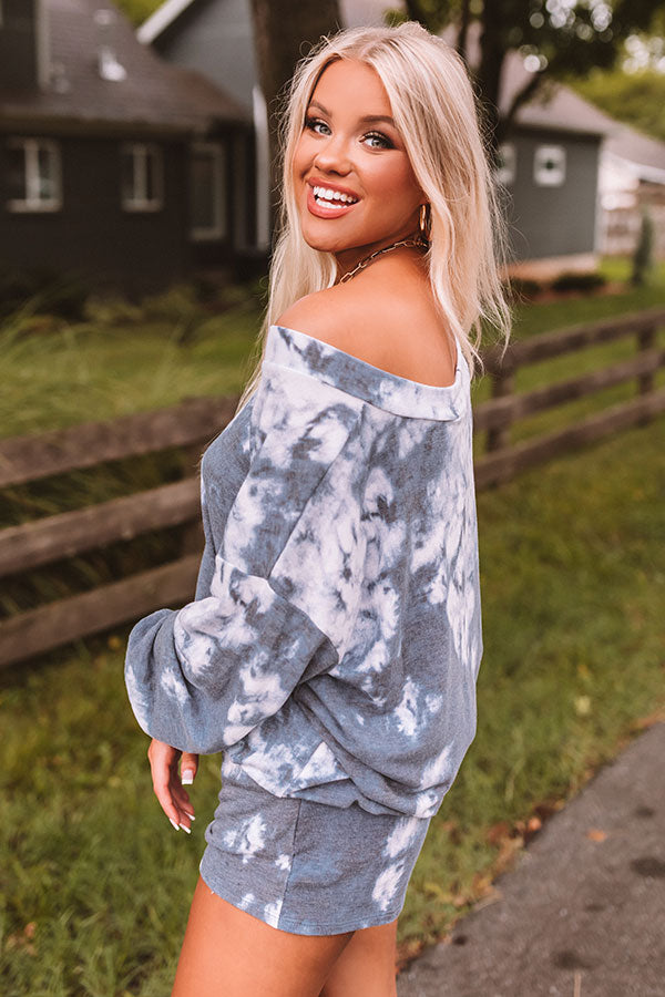 Cozy Morning Tie Dye Shift Top In Riverside Image - 5