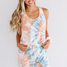 Go Getter Tie Dye Shift Tank In Orange Image - 1