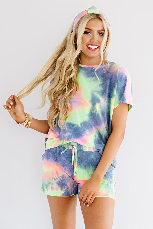 Morning Cozies Tie Dye Shift Tee Image - 1