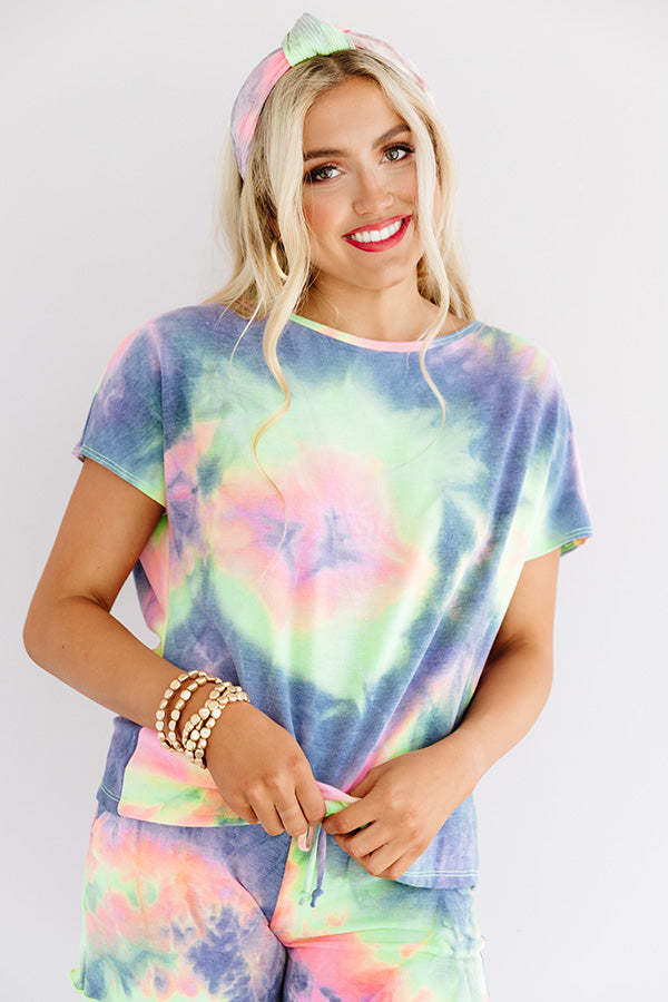 Morning Cozies Tie Dye Shift Tee Image - 3