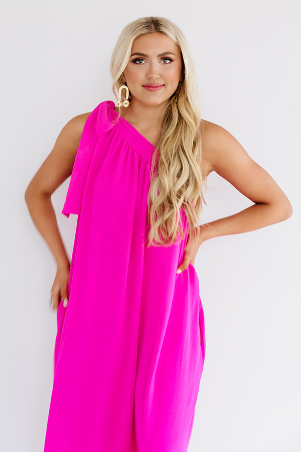 Fine Like Wine Maxi In Fuchsia Image - 3