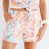 Go Getter Tie Dye Shorts In Orange Image - 1