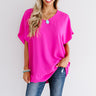 Modern Magic Tunic Dress In Fuchsia Image - 1